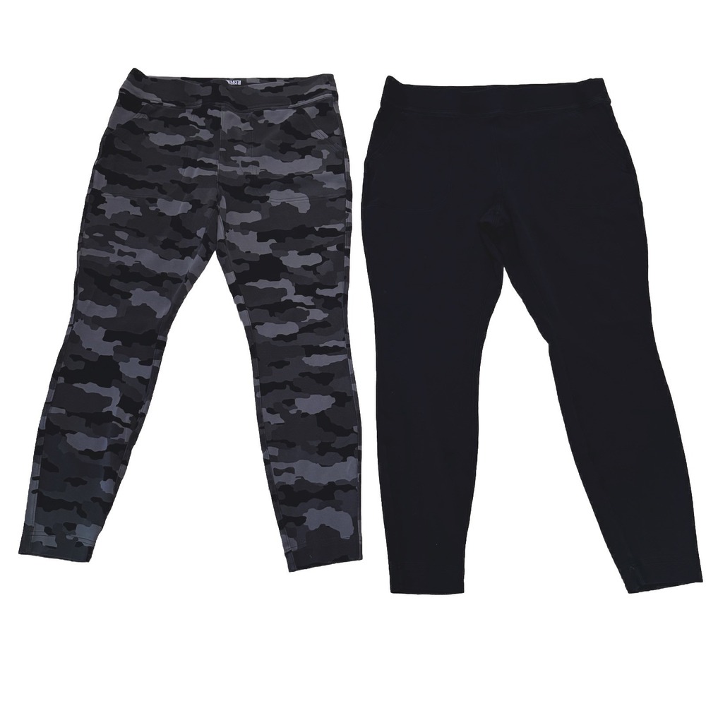 Deluth Trading Company  Camo‎ Black Legging Jogger Pants SZ L Lot Of 2